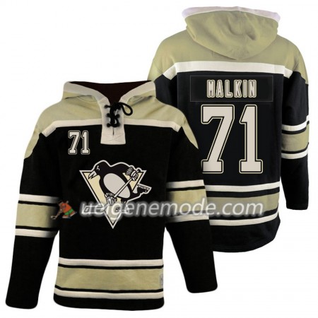Herren Eishockey Pittsburgh Penguins Evgeni Malkin 71 Schwarz Sawyer Hooded Sweatshirt